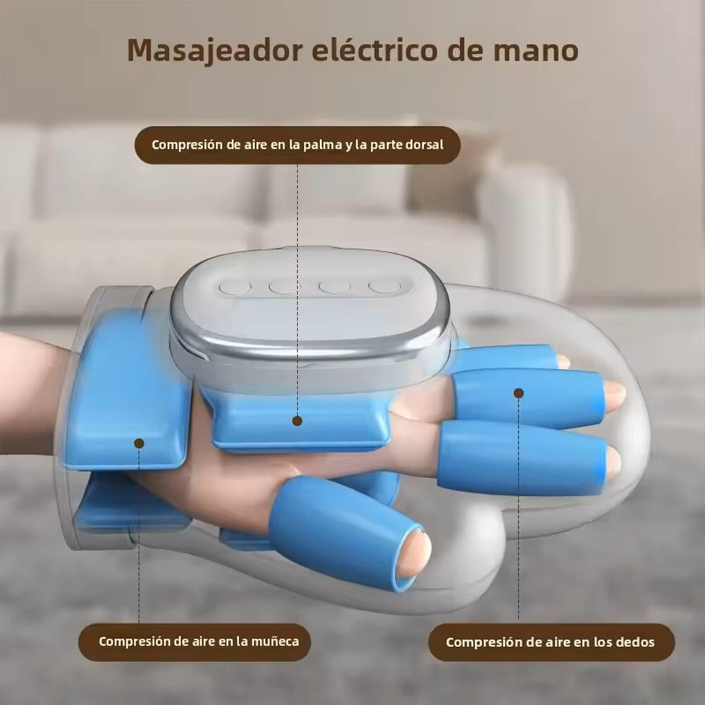 Masajeador de Manos Inteligente con Calor y Compresión